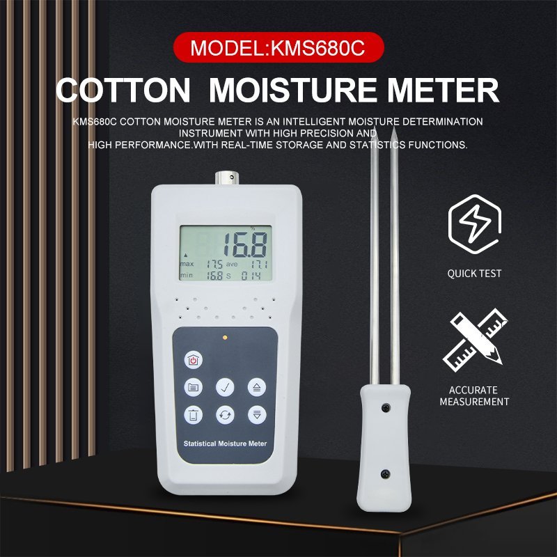 cotton & textile moisture meter with memory – kms680c cotton & textile moisture meter with memory – kms680c
