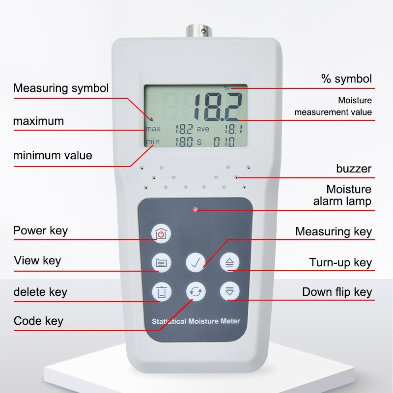 cotton & textile moisture meter with memory – kms680c cotton & textile moisture meter with memory – kms680c