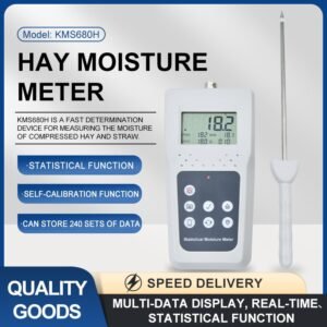 Hay & Straw Bale Moisture Meter with Memory, Standard Probe – KMS680H-S