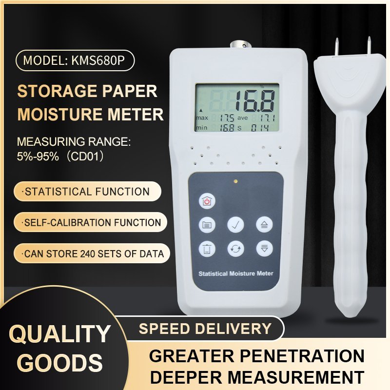 Paper Moisture Meter with Memory – KMS680P