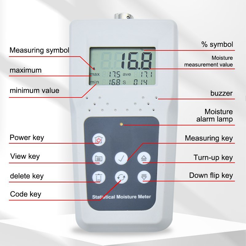 Paper Moisture Meter with Memory – KMS680P - Image 3