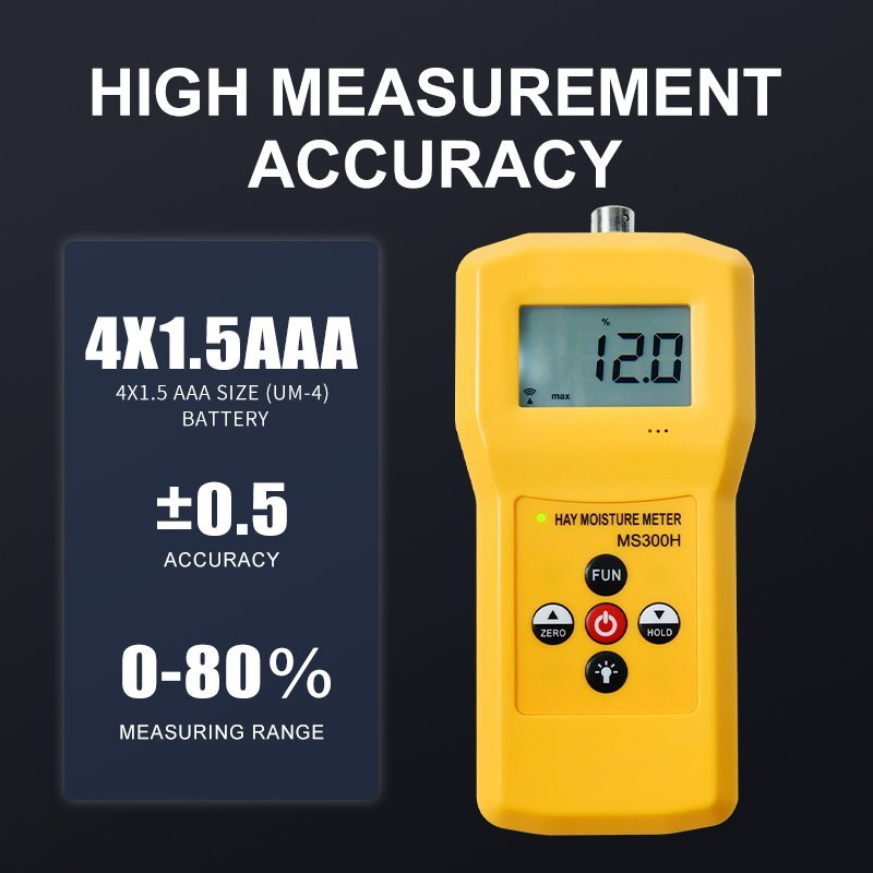 Hay Moisture Meter, Long Probe – MS300H - Image 2