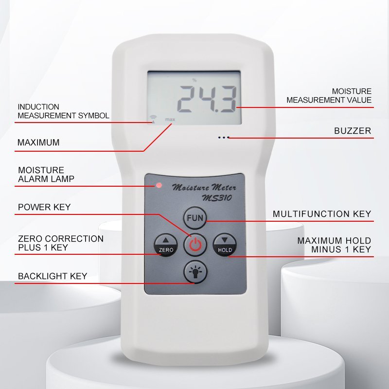Inductive Moisture Meter, 20 Material Codes – MS310 - Image 3