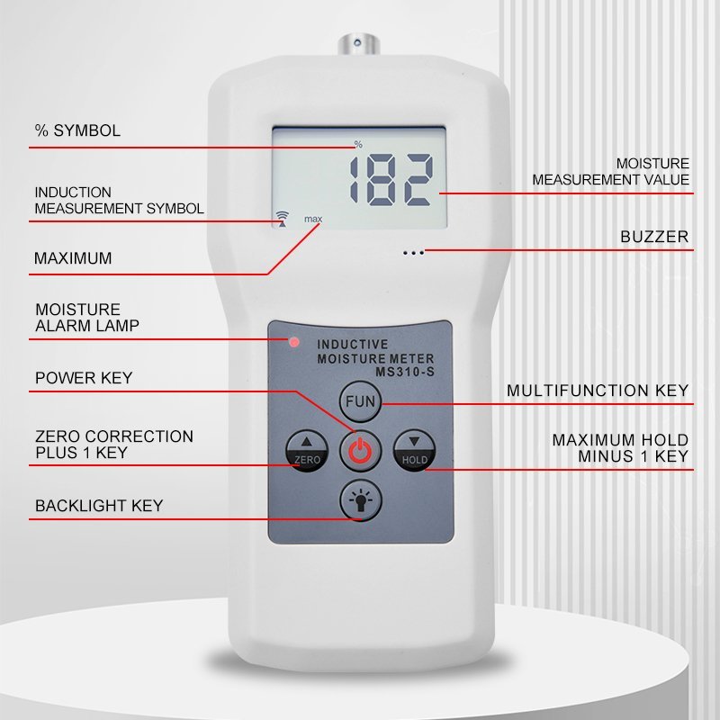 Inductive Moisture Meter with Split Probe – MS310-S - Image 3