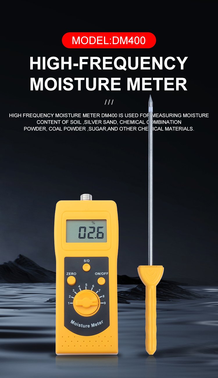 High Frequency Moisture Meter for Soil & Powder Materials – DM400 – detailed specification image