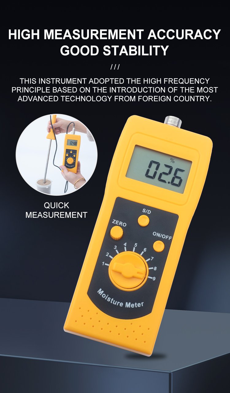 High Frequency Moisture Meter for Soil & Powder Materials – DM400 – detailed specification image