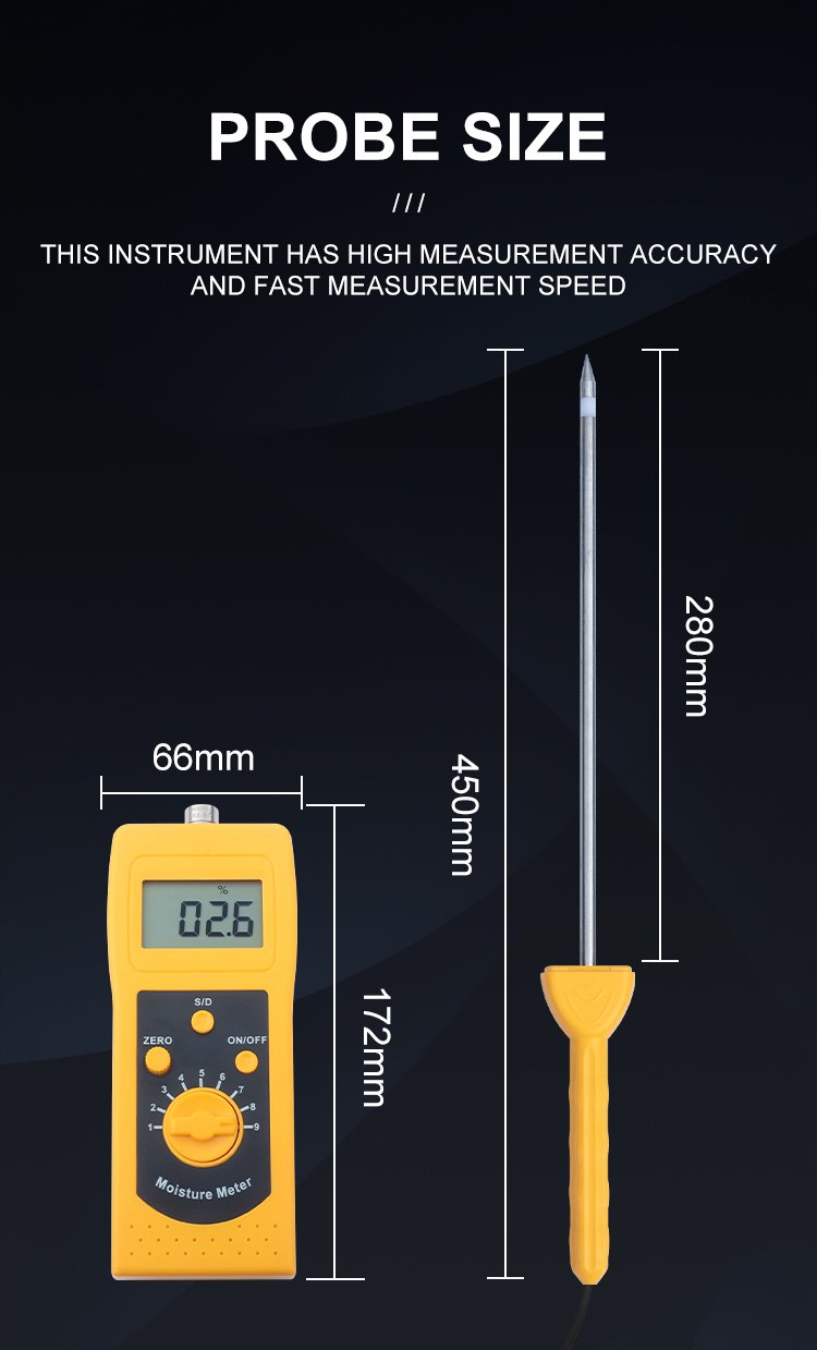 High Frequency Moisture Meter for Soil & Powder Materials – DM400 – detailed specification image