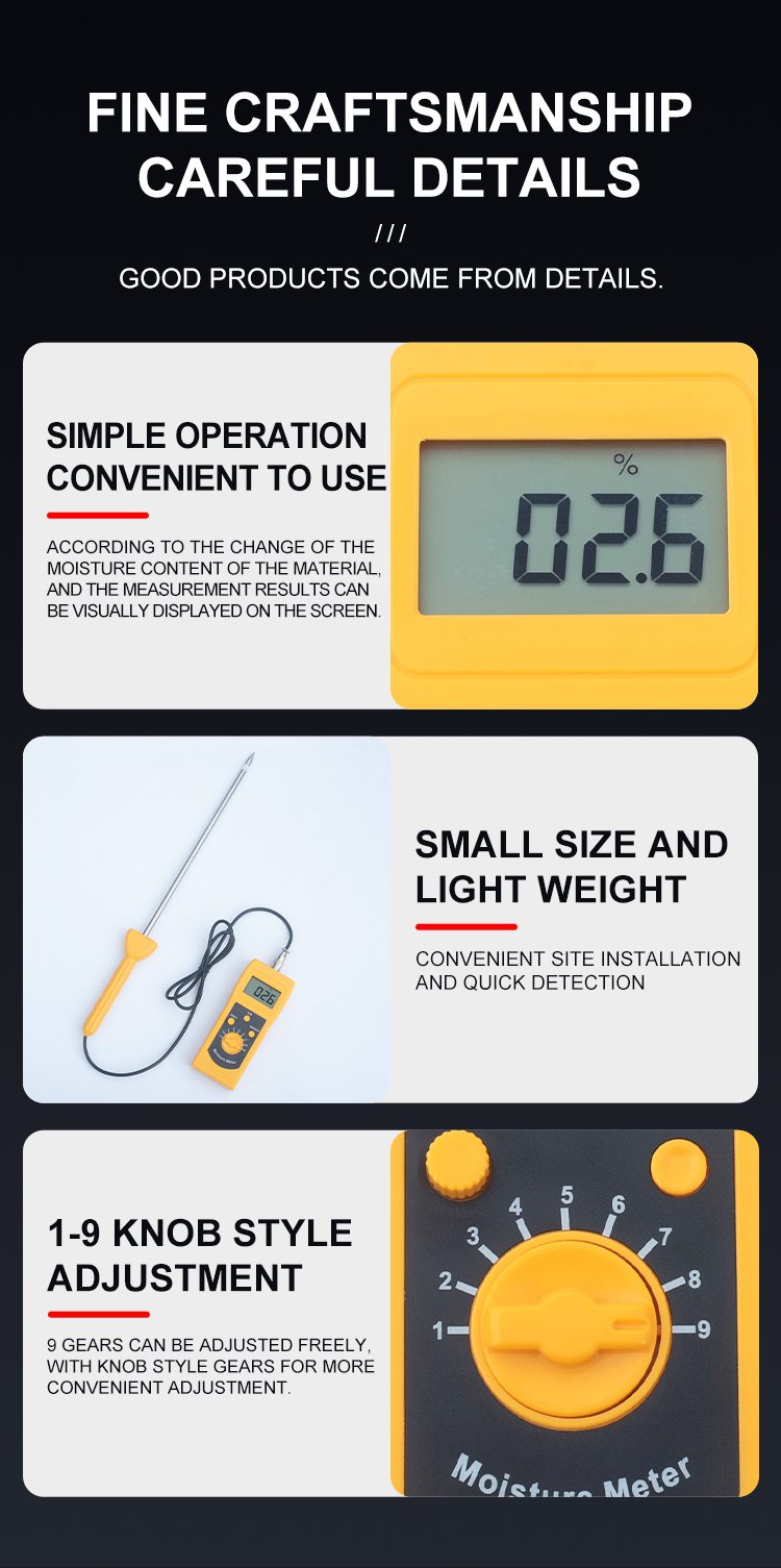 High Frequency Moisture Meter for Soil & Powder Materials – DM400 – detailed specification image