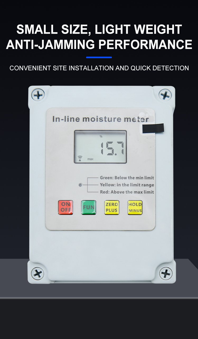 In-Line Online Contact Moisture Meter for Production Lines – HZX200 – detailed specification image