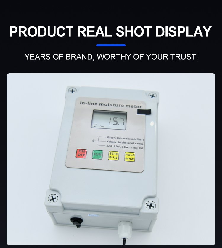 In-Line Online Contact Moisture Meter for Production Lines – HZX200 – detailed specification image