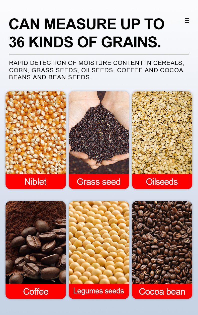 Grain Moisture Meter with Memory Storage – KMS680G – detailed specification image