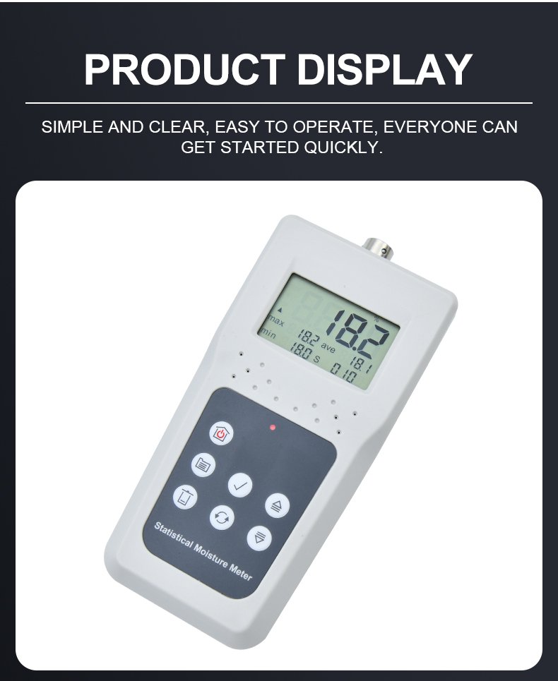 Hay & Straw Bale Moisture Meter with Memory, Standard Probe – KMS680H-S – detailed specification image