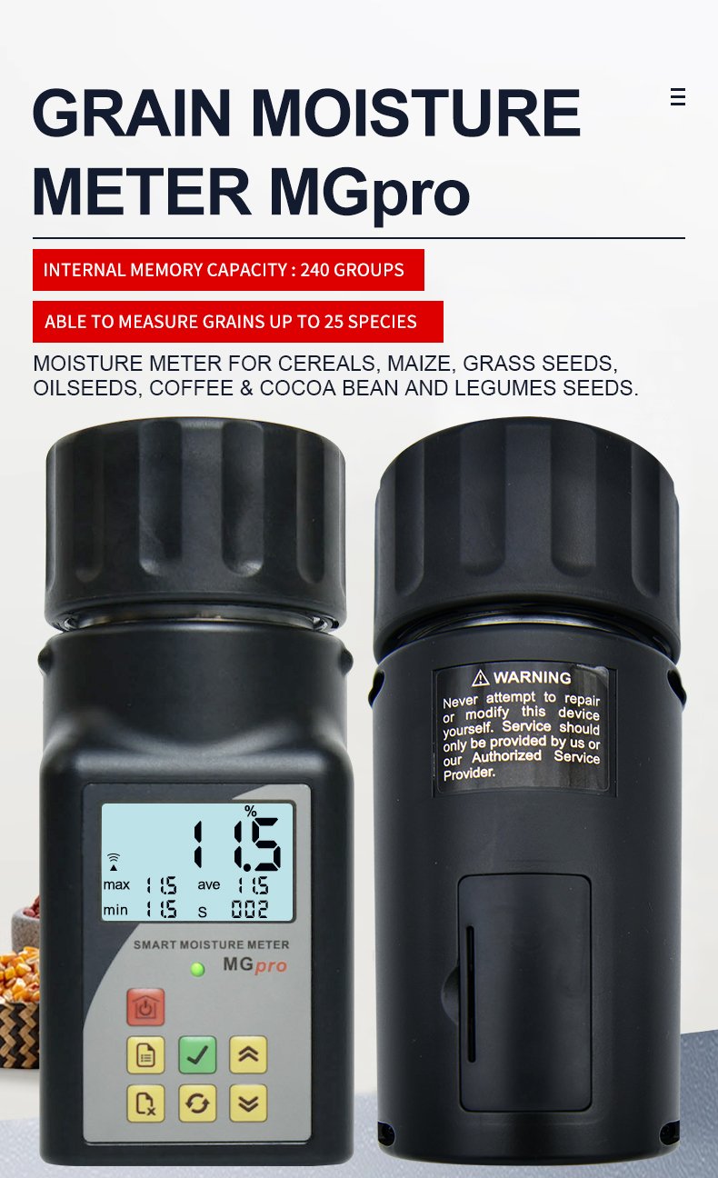 Smart Storage Grain Moisture Meter – MG-Pro – detailed specification image