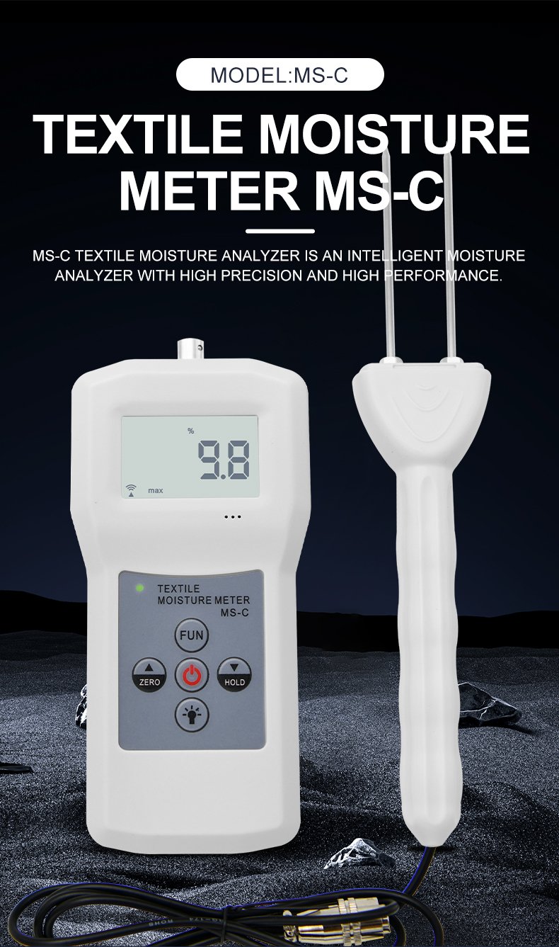 Textile Moisture Meter for Garment & Wool – MS-C Textile Moisture Meter for Garment & Wool – MS-C – detailed specification image