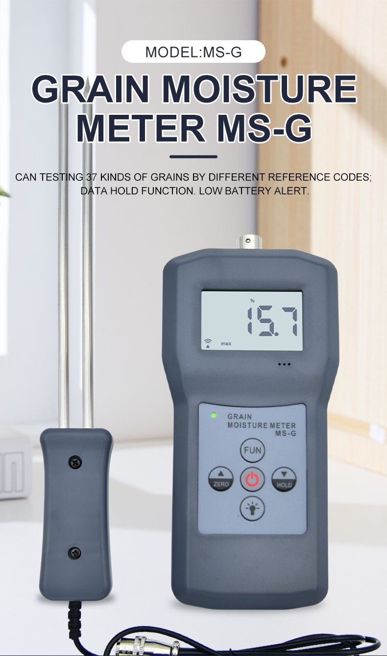 Grain Moisture Meter with 36 Crop Codes – MS-G – detailed specification image