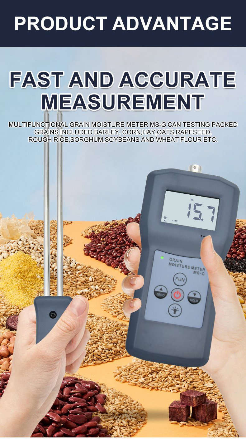 Grain Moisture Meter with 36 Crop Codes – MS-G – detailed specification image