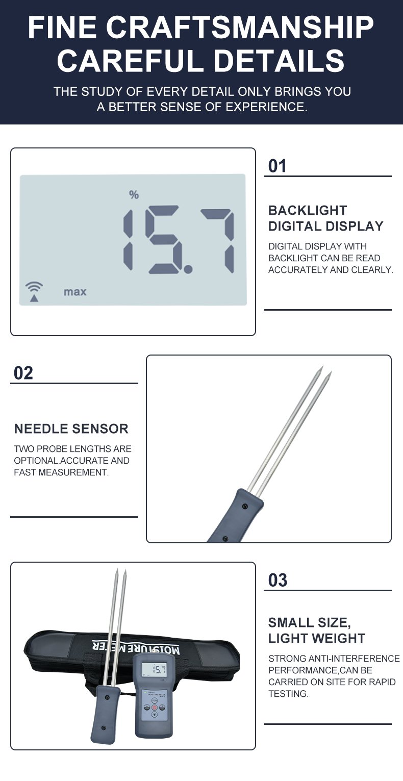 Grain Moisture Meter with 36 Crop Codes – MS-G – detailed specification image