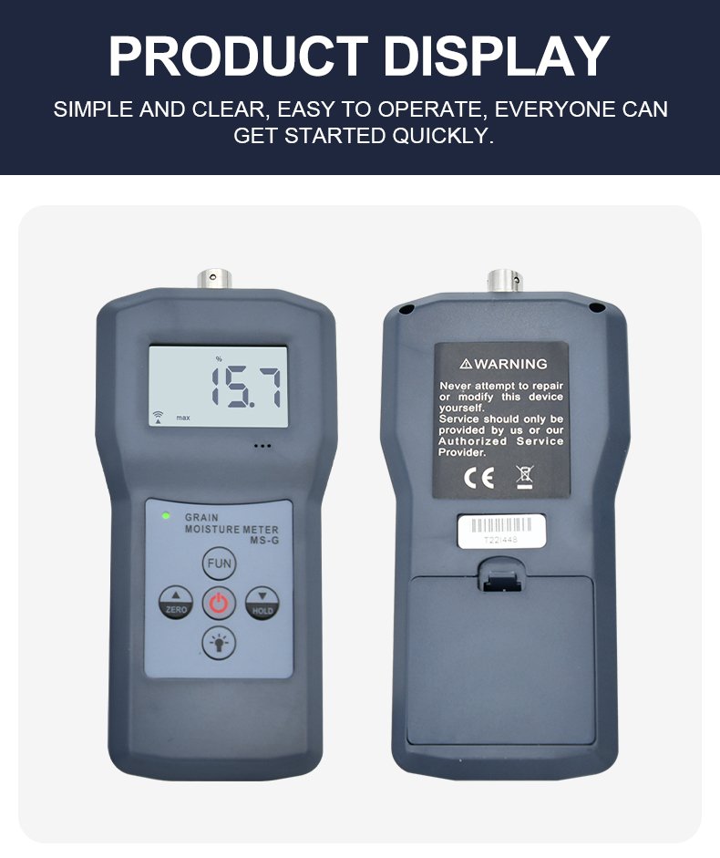 Grain Moisture Meter with 36 Crop Codes – MS-G – detailed specification image