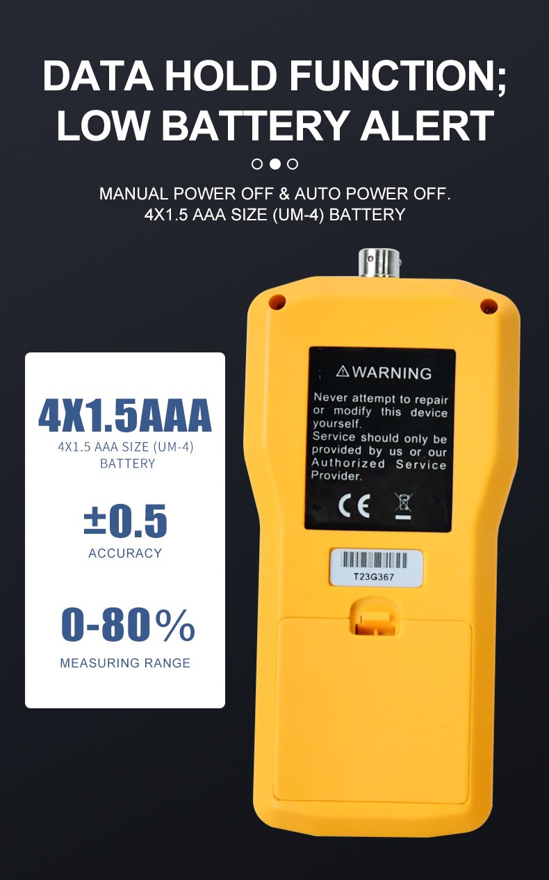 Hay Moisture Meter, Long Probe – MS300H – detailed specification image