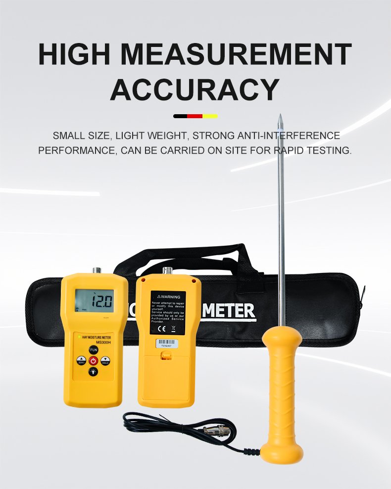 Hay Moisture Meter, Long Probe – MS300H – detailed specification image