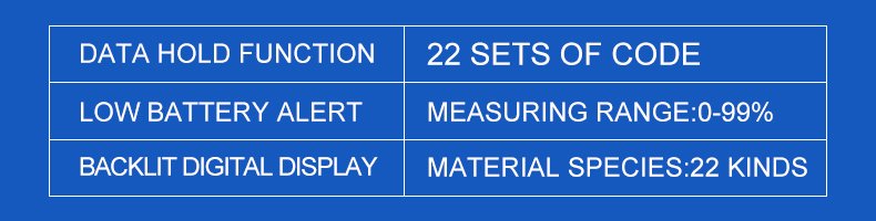 Inductive Moisture Meter with Split Probe – MS310-S – detailed specification image