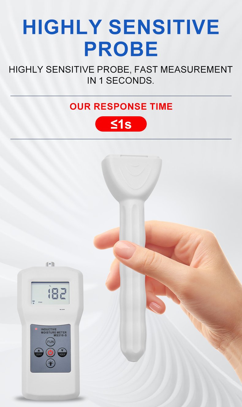 Inductive Moisture Meter with Split Probe – MS310-S – detailed specification image