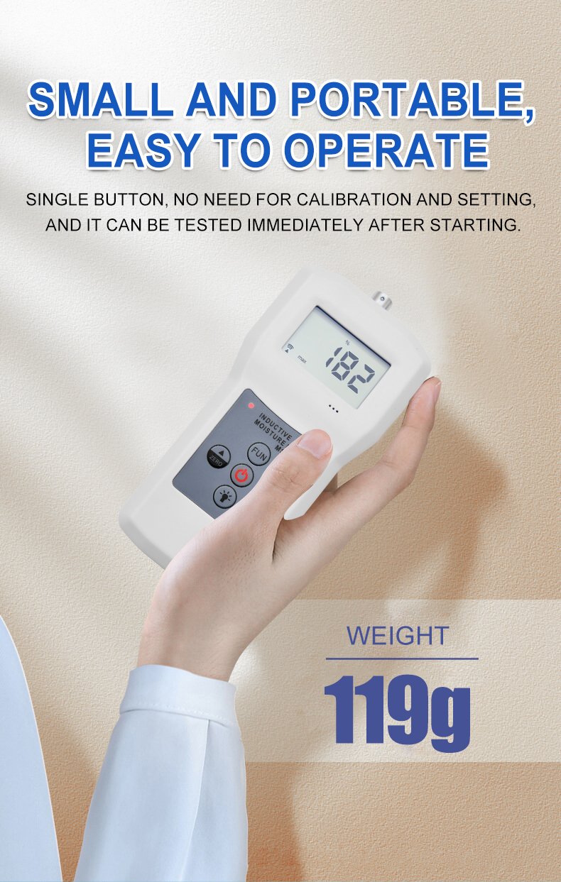 Inductive Moisture Meter with Split Probe – MS310-S – detailed specification image