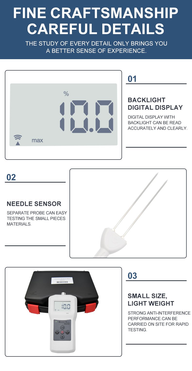 Tobacco Leaf Moisture Meter – MS320 Tobacco Leaf Moisture Meter – MS320 – detailed specification image