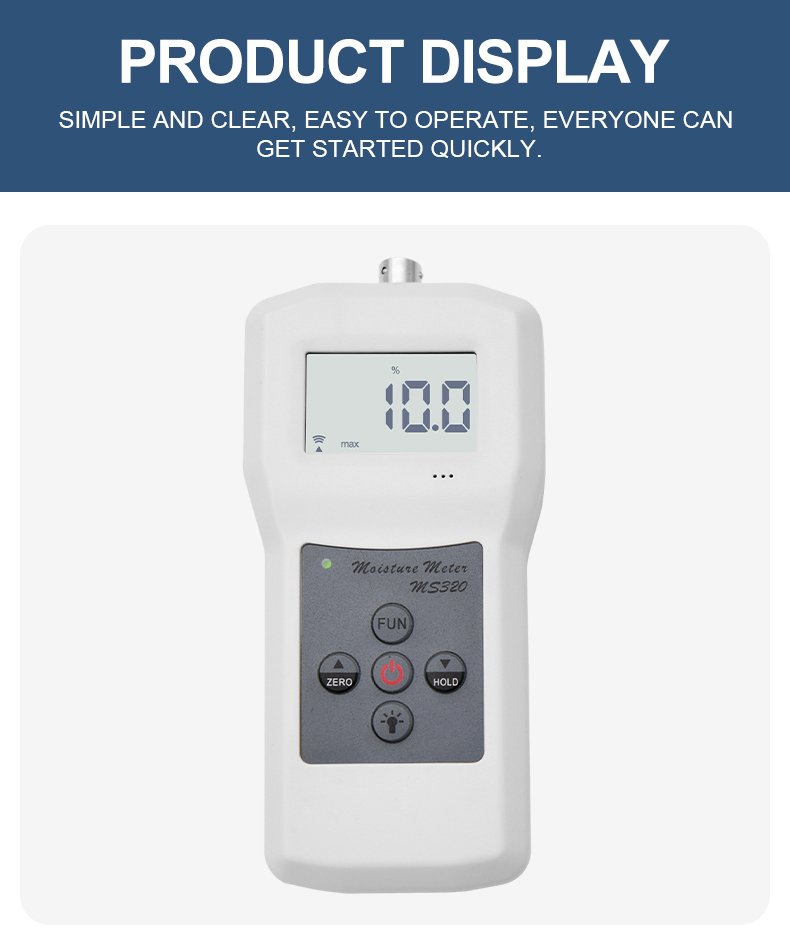Tobacco Leaf Moisture Meter – MS320 Tobacco Leaf Moisture Meter – MS320 – detailed specification image