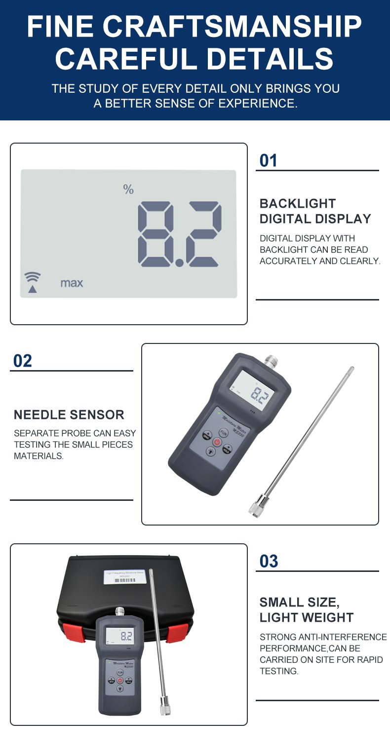 High Frequency Moisture Meter for Soil & Sand – MS350 High Frequency Moisture Meter for Soil & Sand – MS350 – detailed specification image