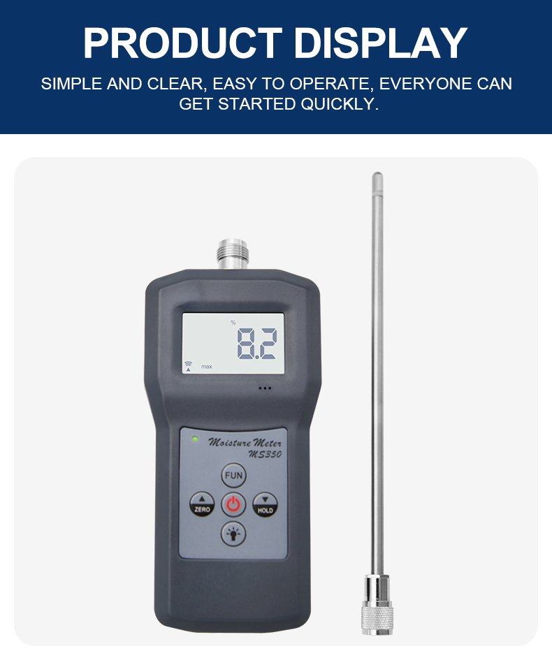 High Frequency Moisture Meter for Soil & Sand – MS350 High Frequency Moisture Meter for Soil & Sand – MS350 – detailed specification image