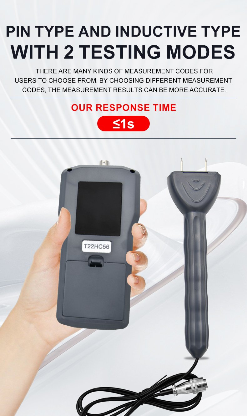 2-in-1 Pin & Inductive Moisture Meter – MS360 – detailed specification image