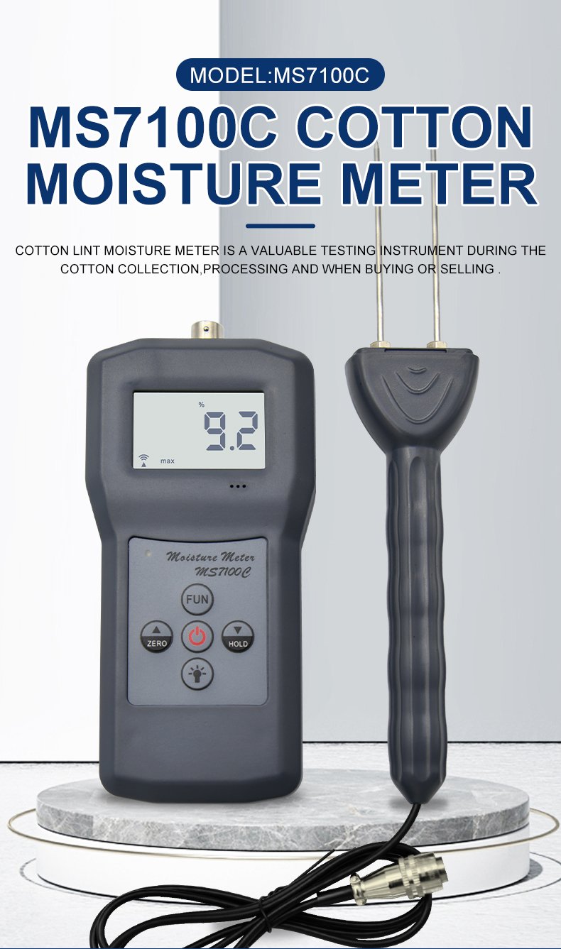 Cotton Bale Moisture Meter – MS7100C Cotton Bale Moisture Meter – MS7100C – detailed specification image
