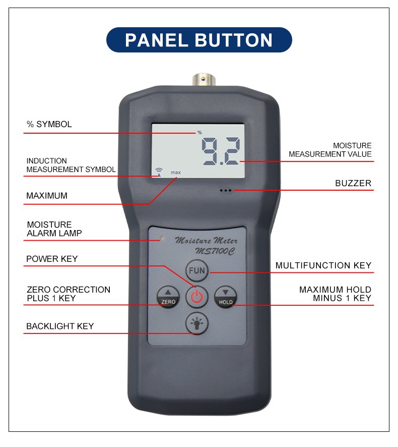 Cotton Bale Moisture Meter – MS7100C Cotton Bale Moisture Meter – MS7100C – detailed specification image