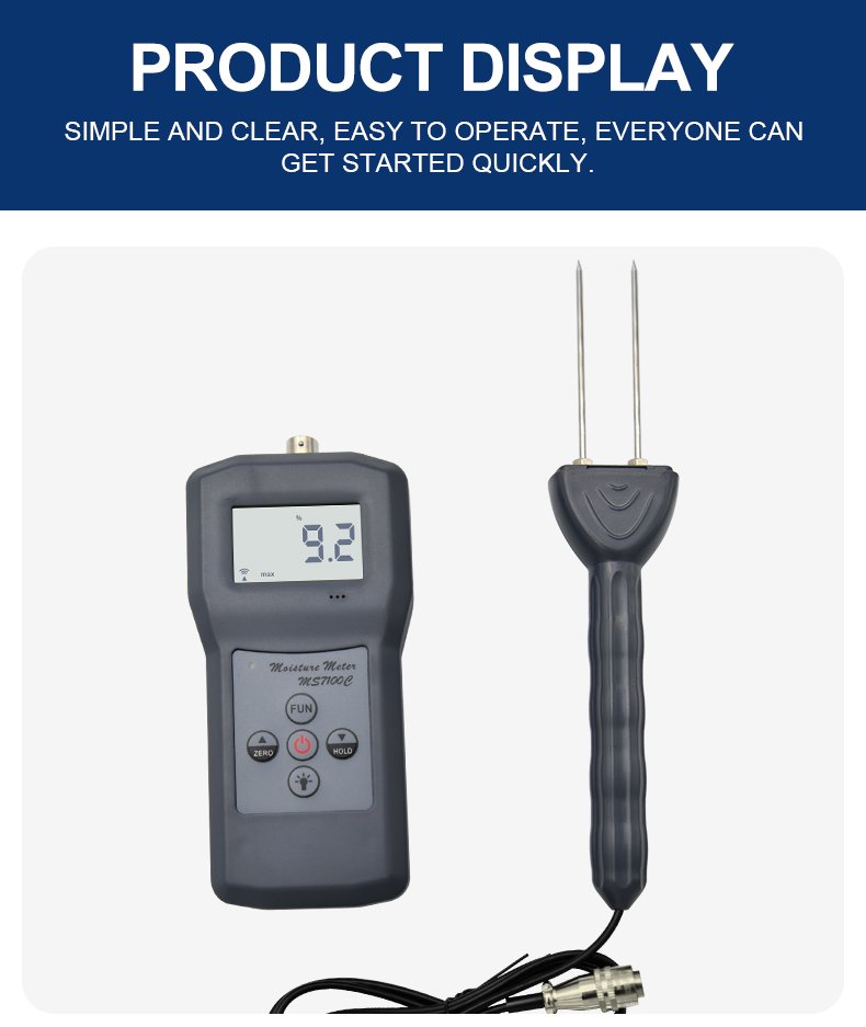 Cotton Bale Moisture Meter – MS7100C Cotton Bale Moisture Meter – MS7100C – detailed specification image
