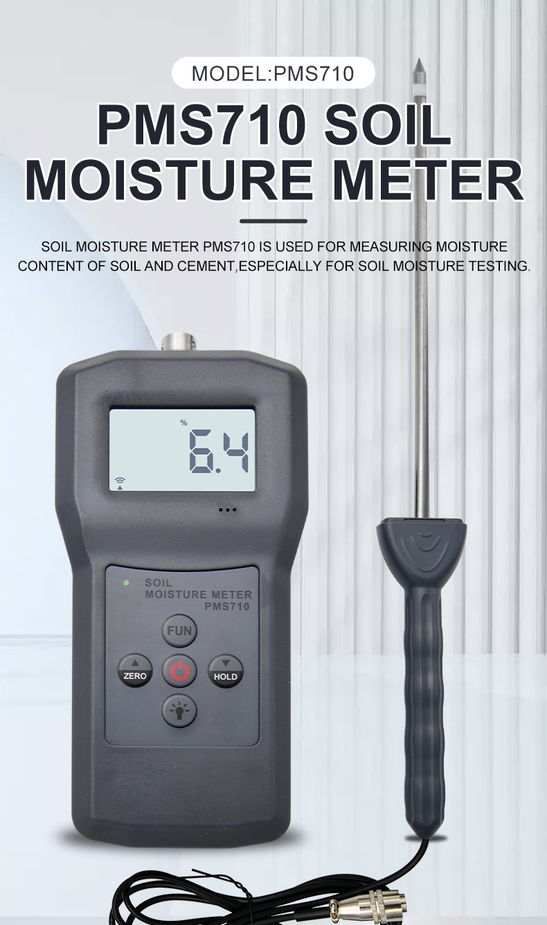 Soil Moisture Meter for Agriculture & Construction – PMS710 – detailed specification image