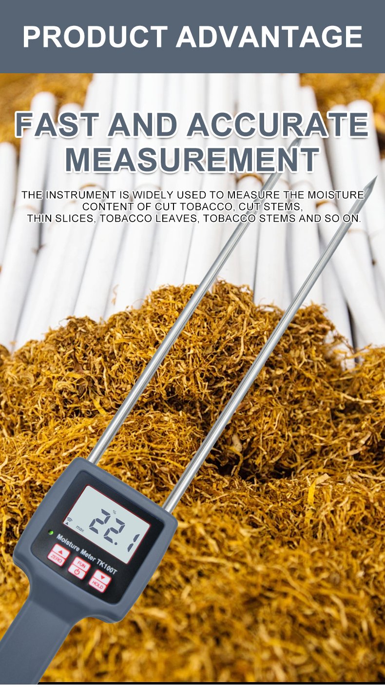 Tobacco Moisture Meter, Resistance Type – TK100T – detailed specification image