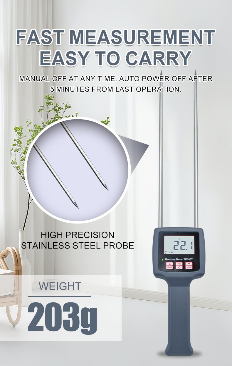 Tobacco Moisture Meter, Resistance Type – TK100T – detailed specification image