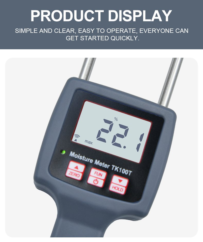 Tobacco Moisture Meter, Resistance Type – TK100T – detailed specification image