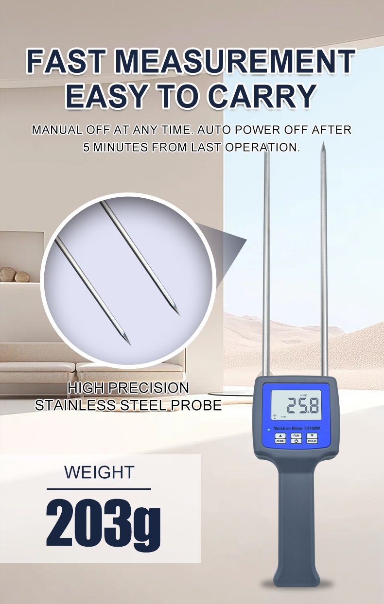 Sawdust & Wood Moisture Meter – TK100W – detailed specification image