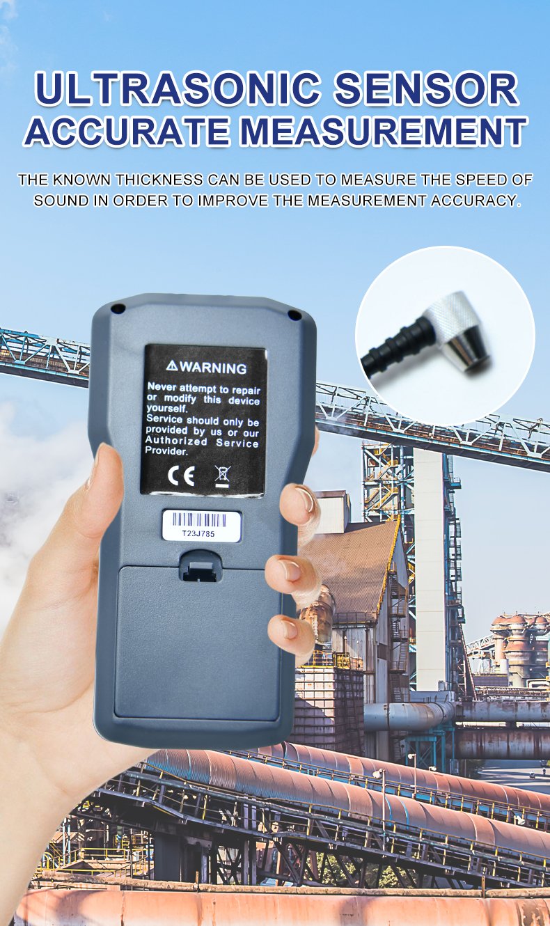 Ultrasonic Thickness Gauge, 1–200mm Range – UM6500 – detailed specification image
